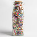Milk Bottle Neon Glow Sun Charm Neon Bead DIY Jar