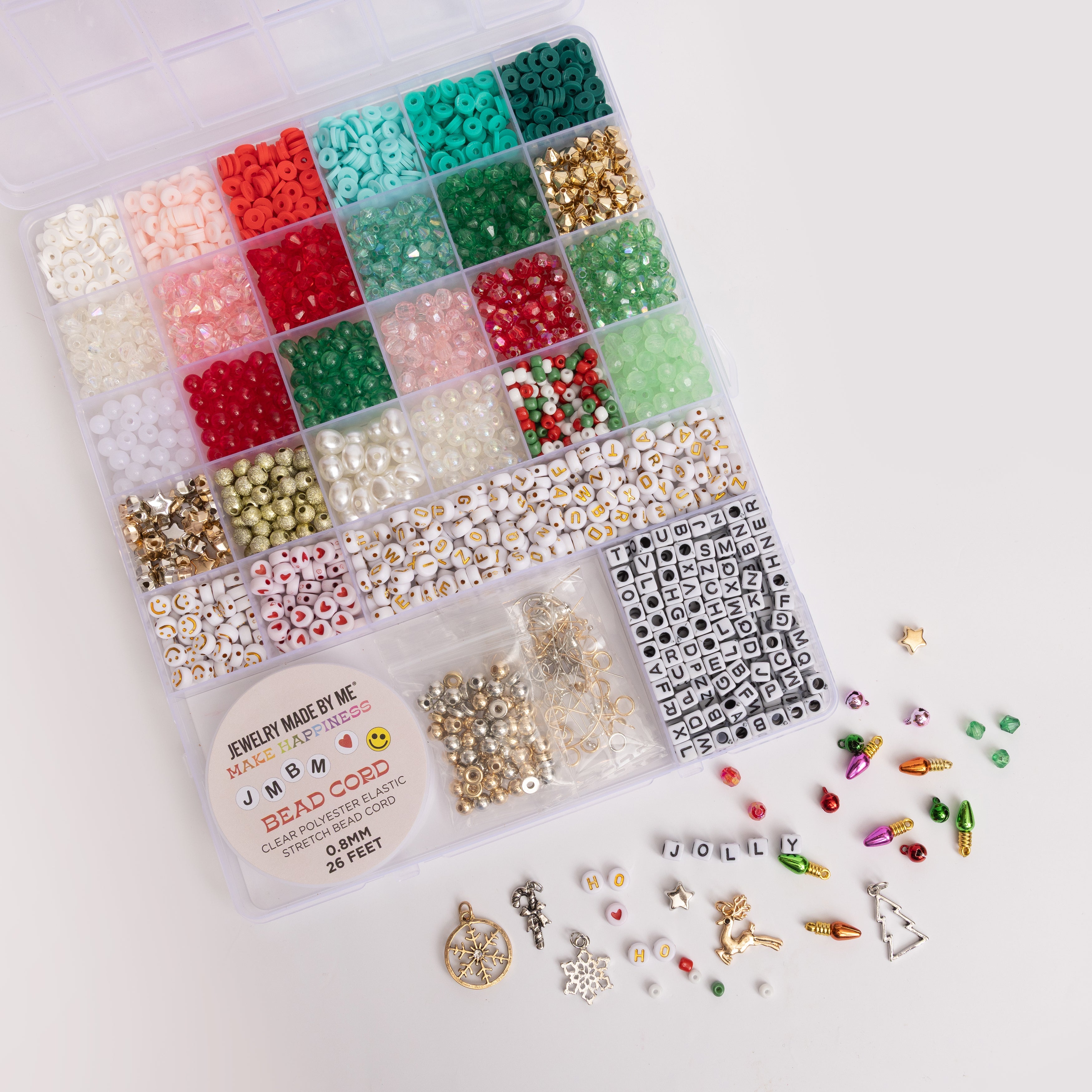 Holiday Naughty and Nice Super Extra Large Letter Bead Jewelry DIY Kit