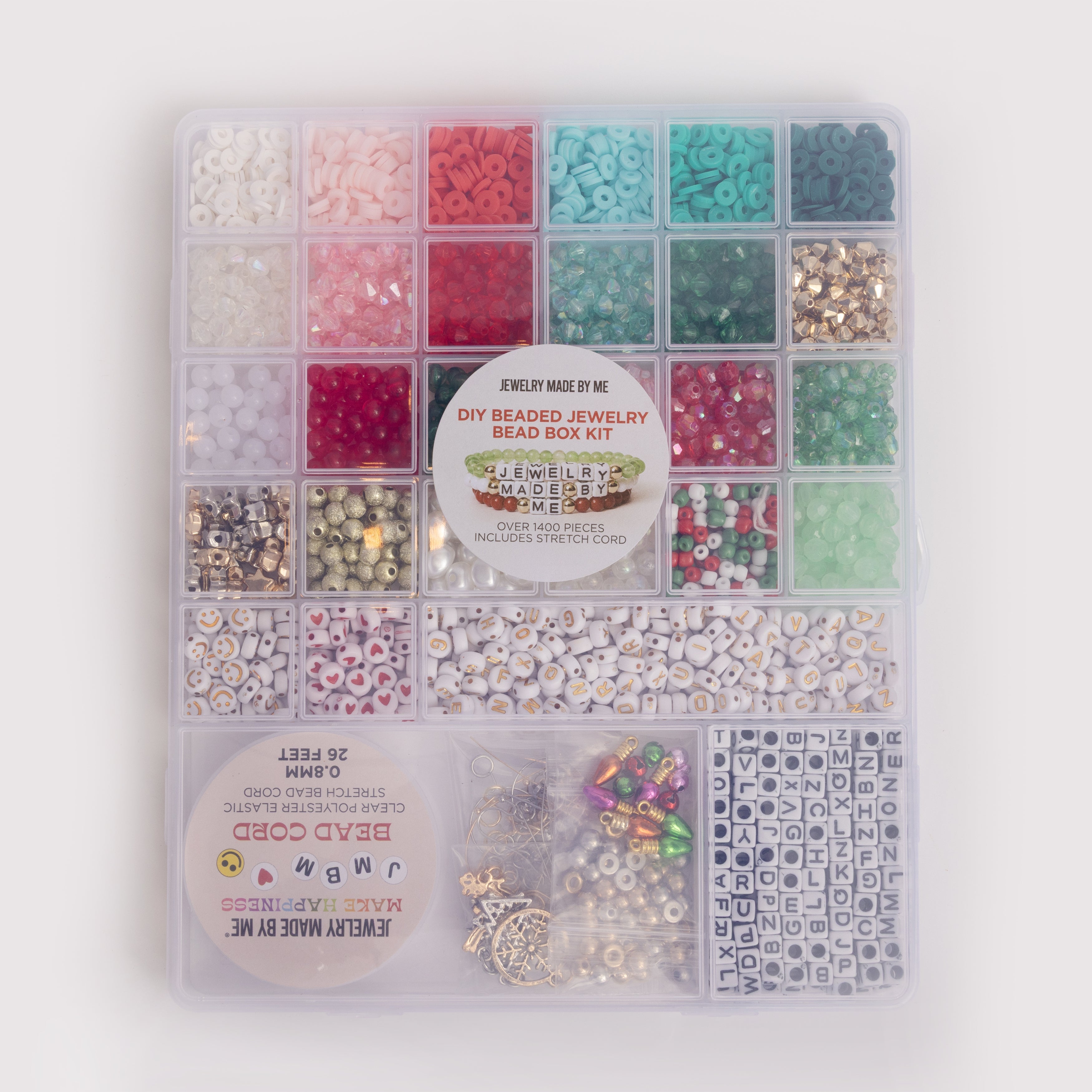 Holiday Naughty and Nice Super Extra Large Letter Bead Jewelry DIY Kit