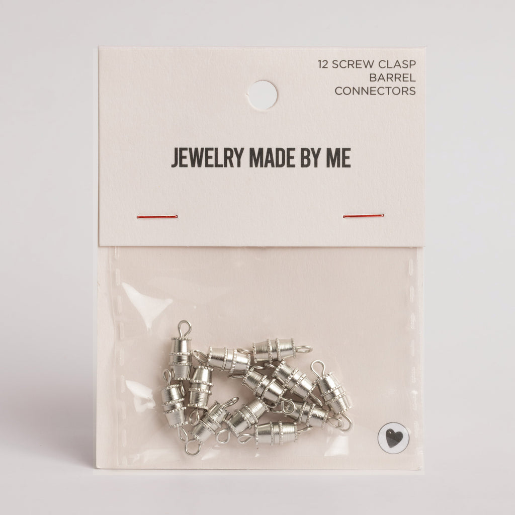 Screw Clasp Barrel Connectors 12 Pack Necklace Findings Jewelry Clasps