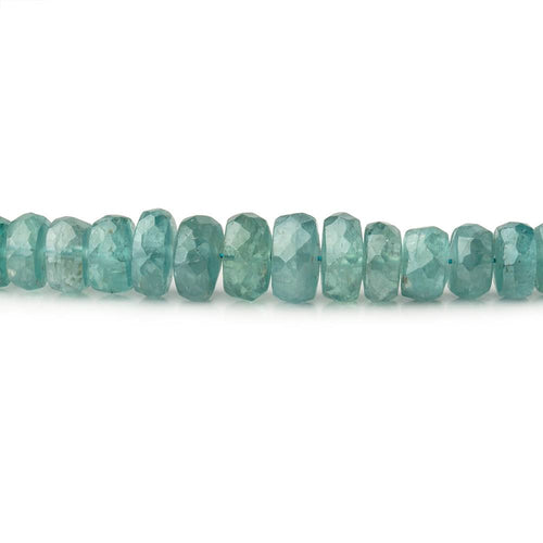 3-5mm Teal Green Kyanite Faceted Rondelle Beads 16 inch 159 pieces AA