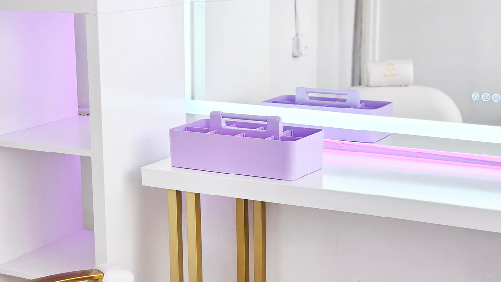 Enjoy Organizer 10 PACK -Large Plastic Storage Portable Caddy with Handles Made In USA