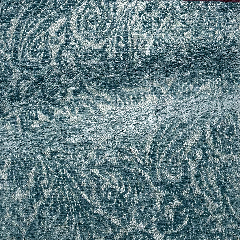 EVERLY - BOUCLE WRAP PAISLEY DESIGN JACQUARD UPHOLSTERY FABRIC BY THE YARD