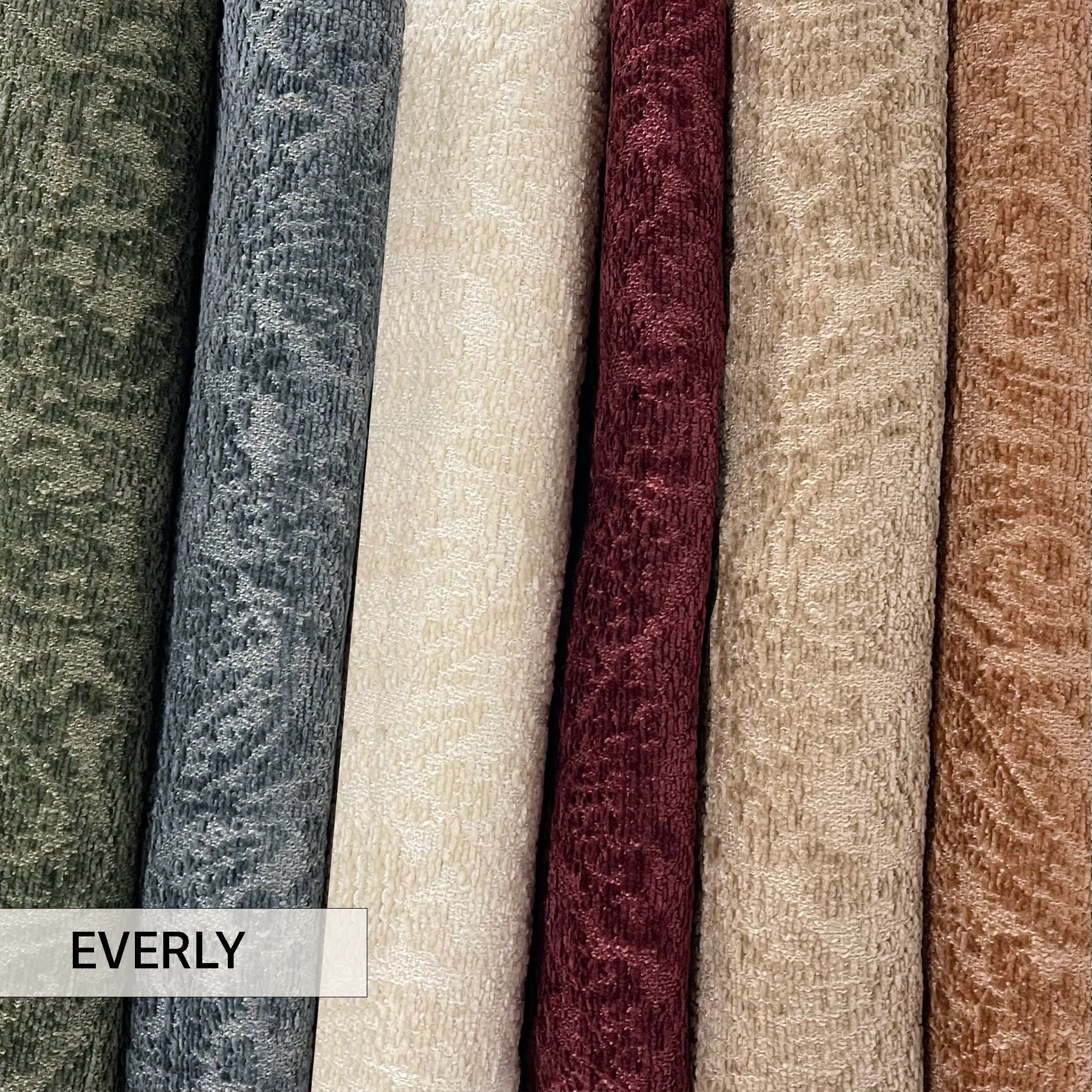 EVERLY - BOUCLE WRAP PAISLEY DESIGN JACQUARD UPHOLSTERY FABRIC BY THE YARD
