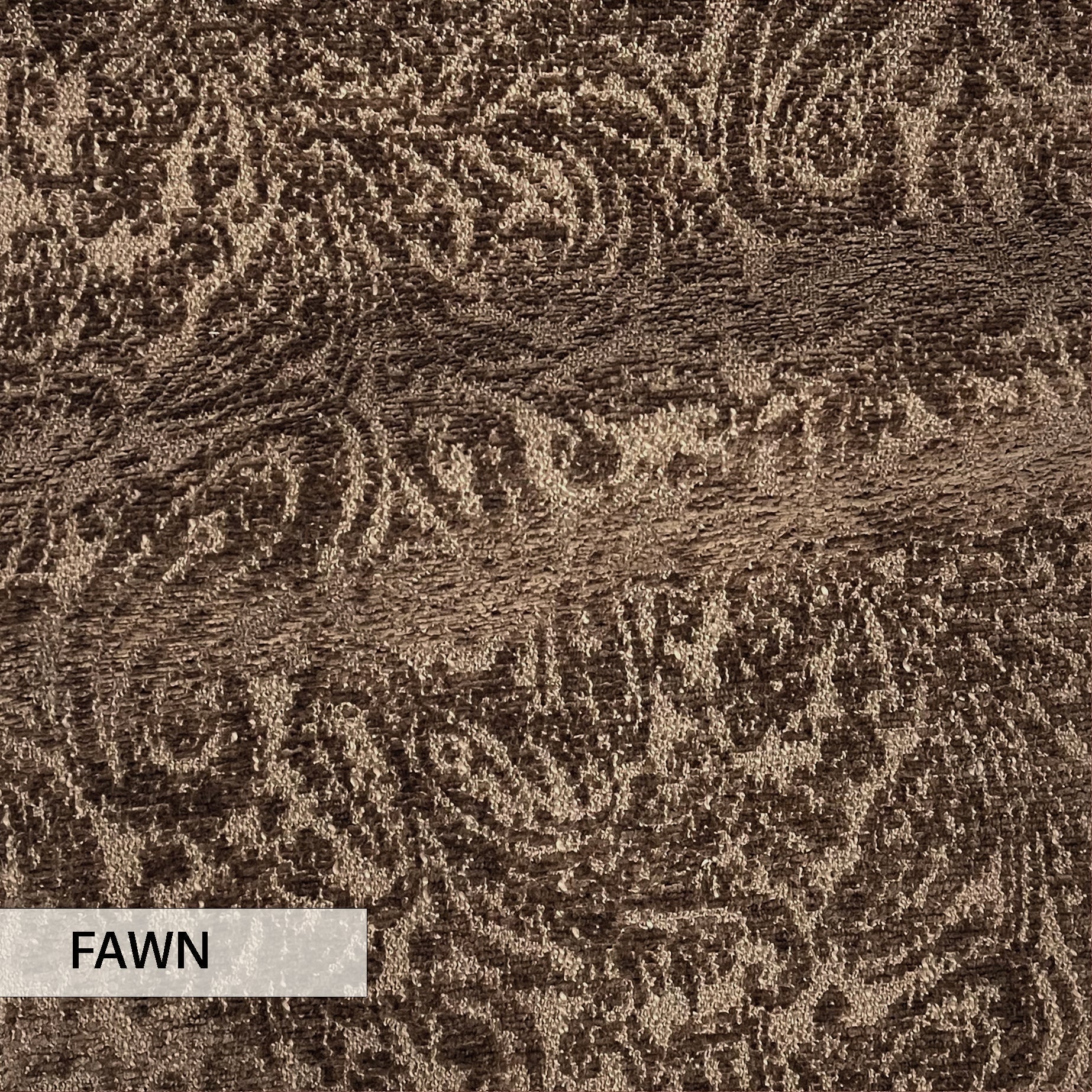 EVERLY - BOUCLE WRAP PAISLEY DESIGN JACQUARD UPHOLSTERY FABRIC BY THE YARD