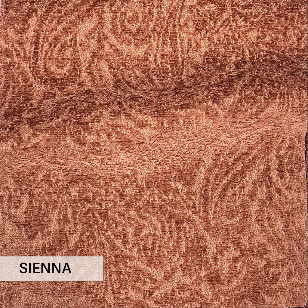 EVERLY - BOUCLE WRAP PAISLEY DESIGN JACQUARD UPHOLSTERY FABRIC BY THE YARD