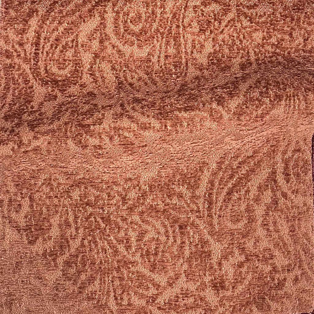 EVERLY - BOUCLE WRAP PAISLEY DESIGN JACQUARD UPHOLSTERY FABRIC BY THE YARD
