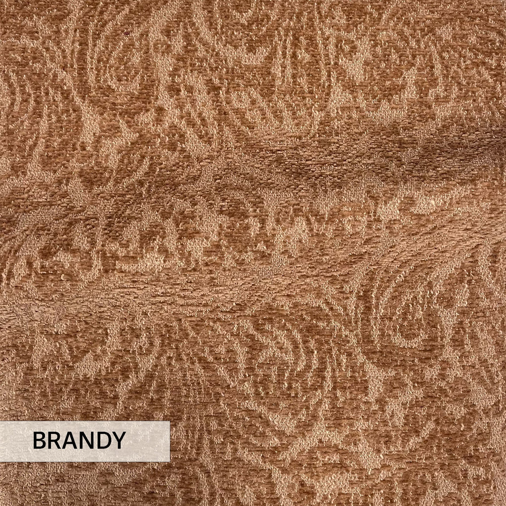EVERLY - BOUCLE WRAP PAISLEY DESIGN JACQUARD UPHOLSTERY FABRIC BY THE YARD