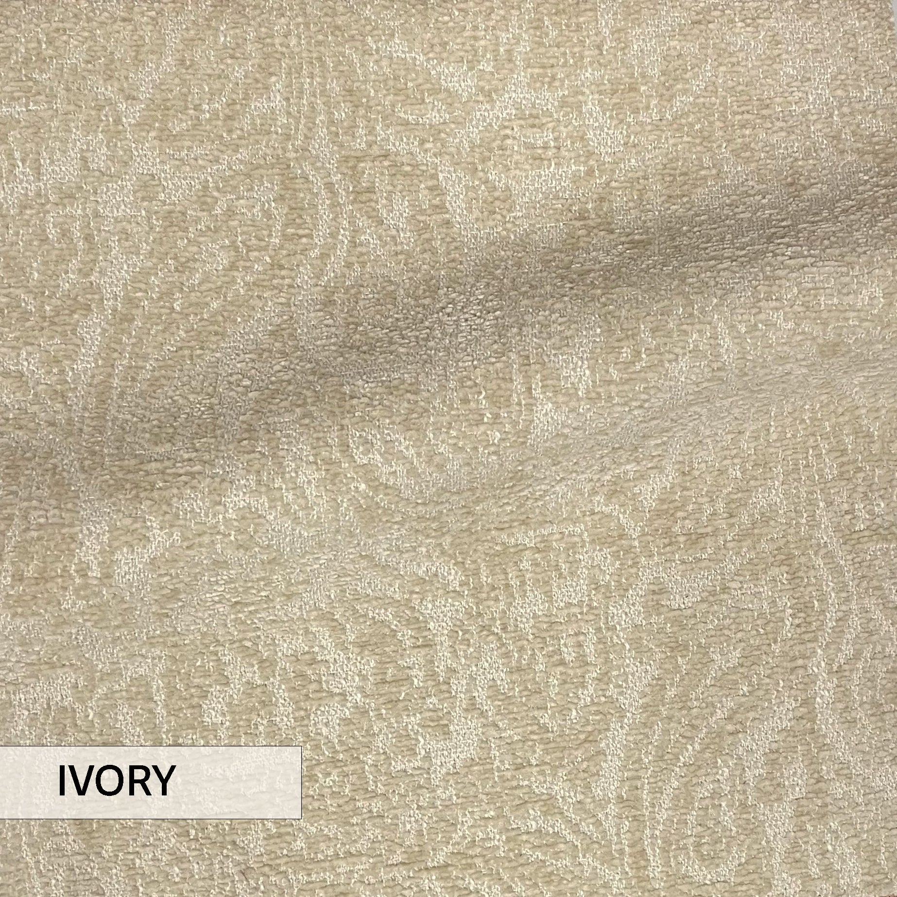 EVERLY - BOUCLE WRAP PAISLEY DESIGN JACQUARD UPHOLSTERY FABRIC BY THE YARD
