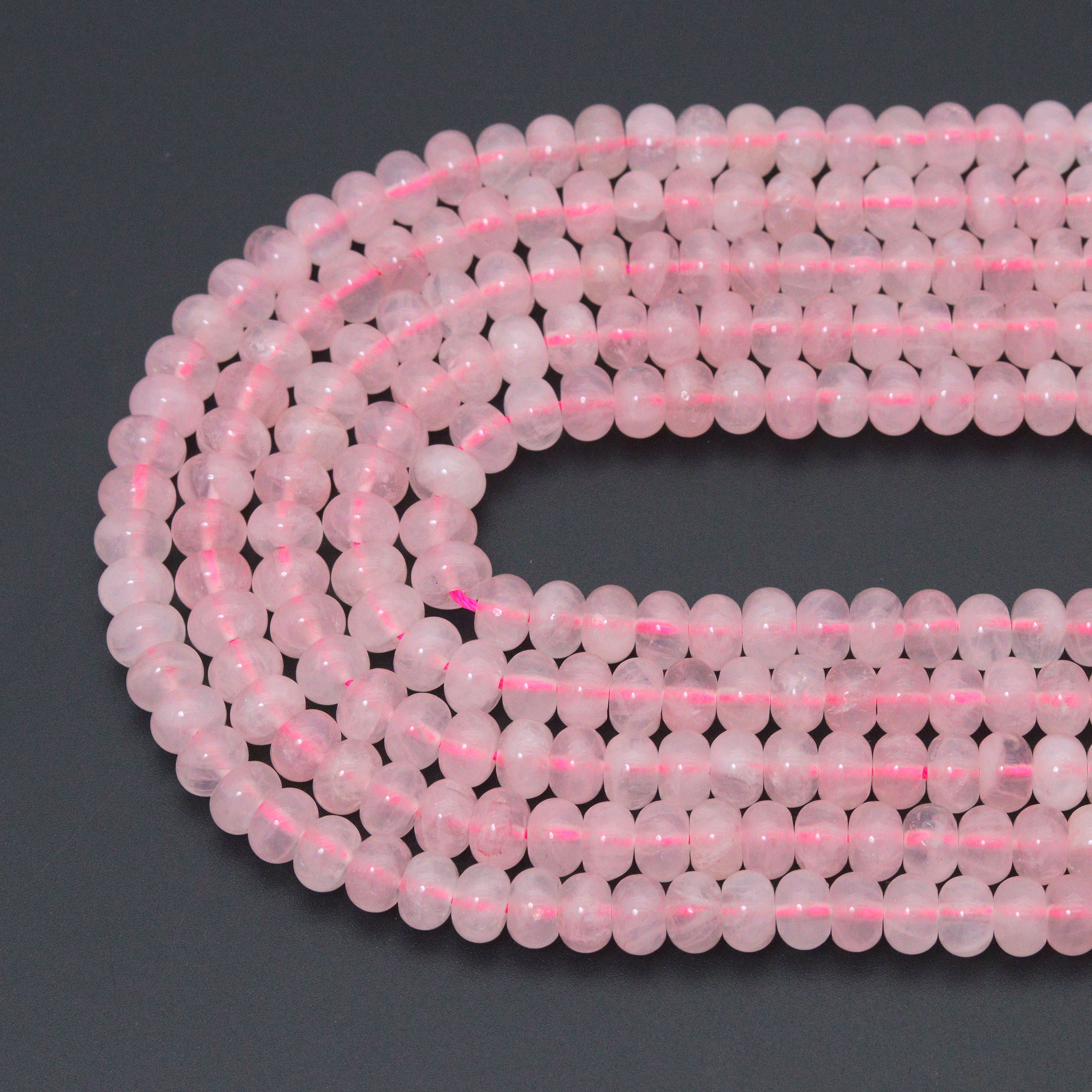 27 Colors 5x8mm Smooth Rondelle Jade Beads, Sku#U2330