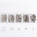 Silver Essential Earring Findings Kit, 575pcs