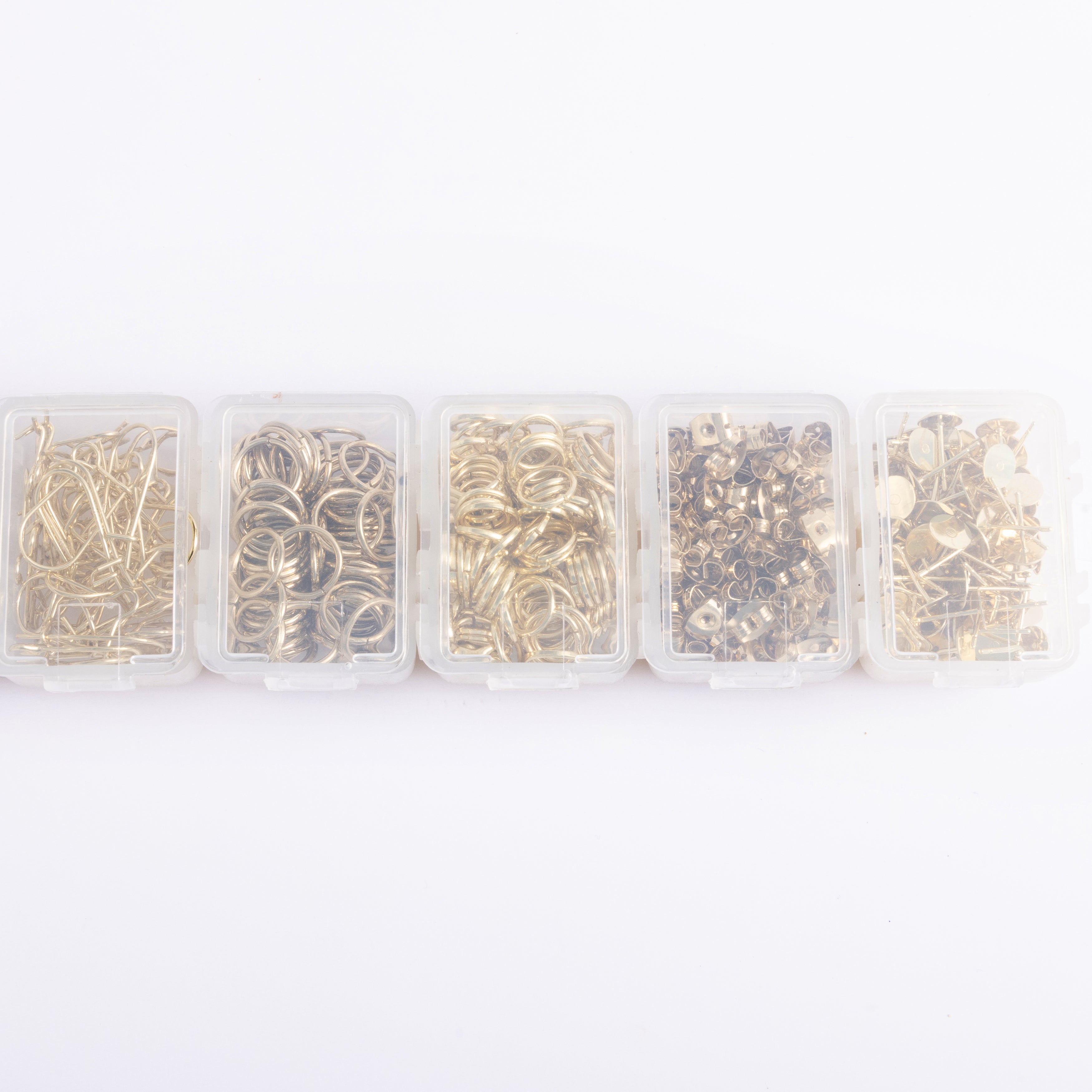 Gold Essential Earring Findings Kit, 575pcs