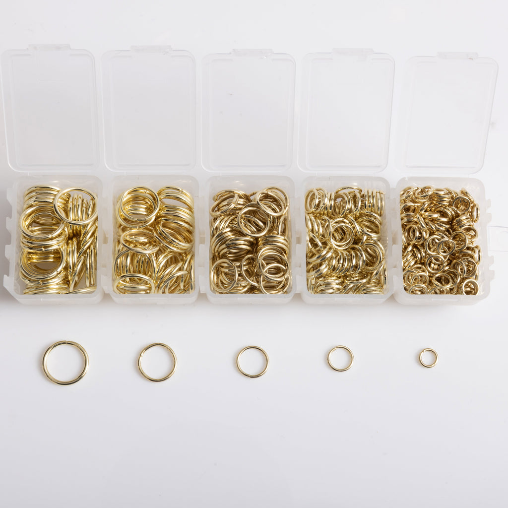 Gold Essential Jump Rings, 700pcs