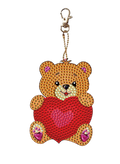 Diamond Art Caring Bear Keychain