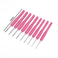 1pc Crochet Hooks Hand Knitted Crochet Colorful Rubber Handle Knitting Ergonomics Handle DIY  Jewelry Making Crochet