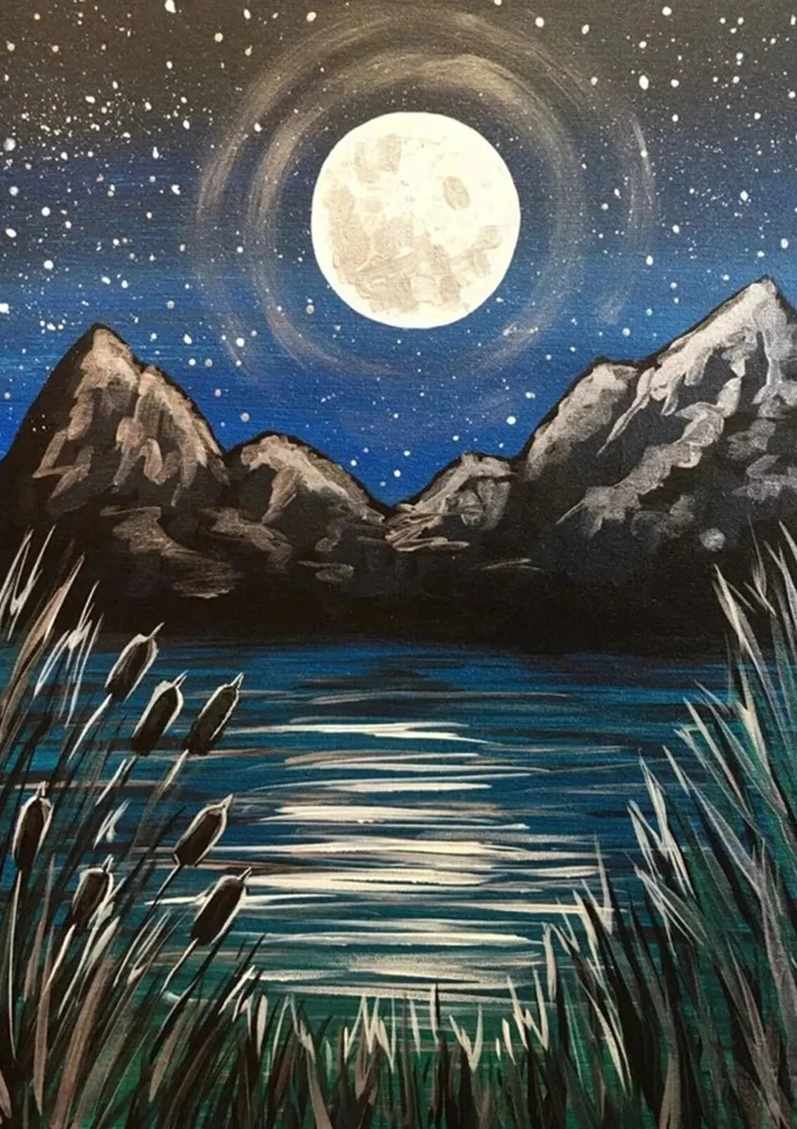 5D DIY Landscape Diamond Painting Kit Starry Sky Cross Stitch Diamond Embroidery Rhinestone Mosaic Art Home Decor Painting