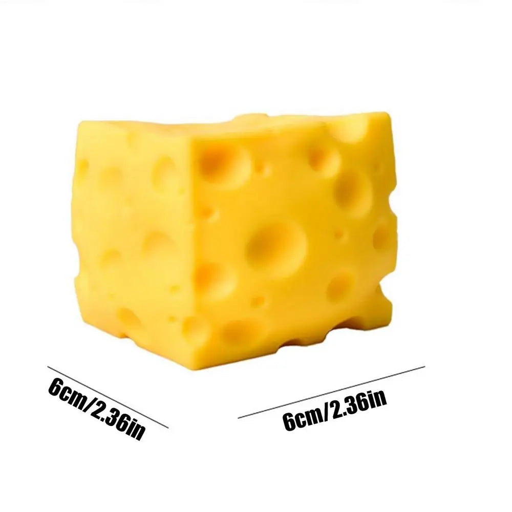 Squishy Cheese Cube Fidget Toy | Slow Rebound Stress Relief Sensory Toy