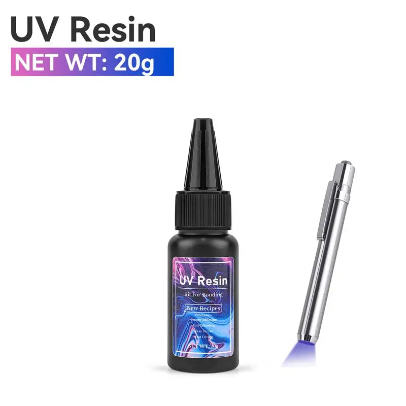 UV Epoxy Resin Glue for Jewelry Making | High Transparency Fast Drying Hardness