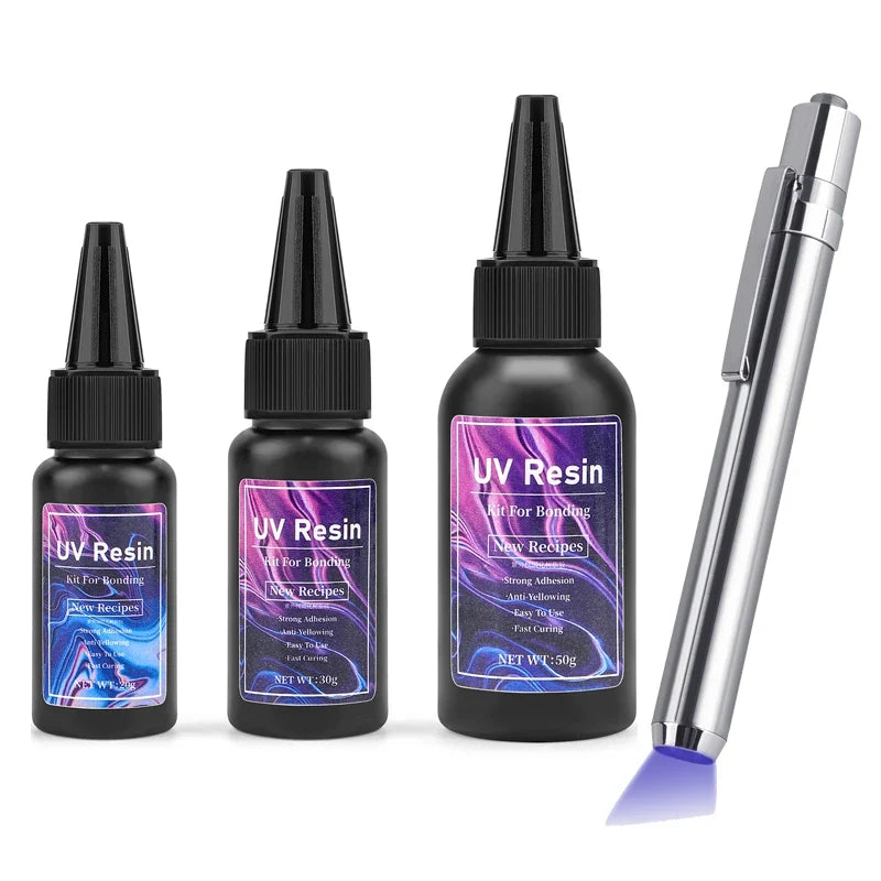 UV Epoxy Resin Glue for Jewelry Making | High Transparency Fast Drying Hardness