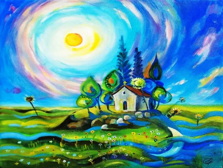 5D DIY Landscape Diamond Painting Kit Starry Sky Cross Stitch Diamond Embroidery Rhinestone Mosaic Art Home Decor Painting