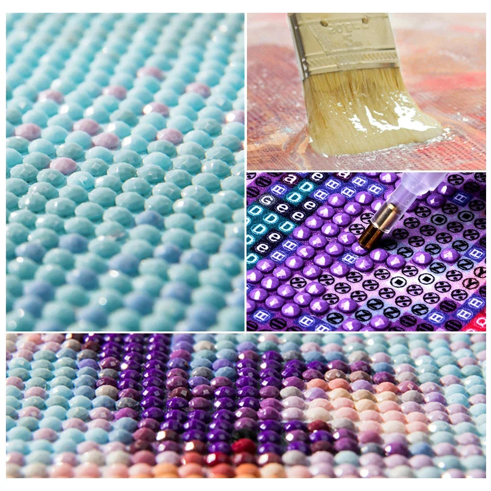 5D Diamond Art Painting Aurora Landscape Mosaic Embroidery Cross Stitch Kit Full Round Rhinestone Diy Wall Home Decor Gift
