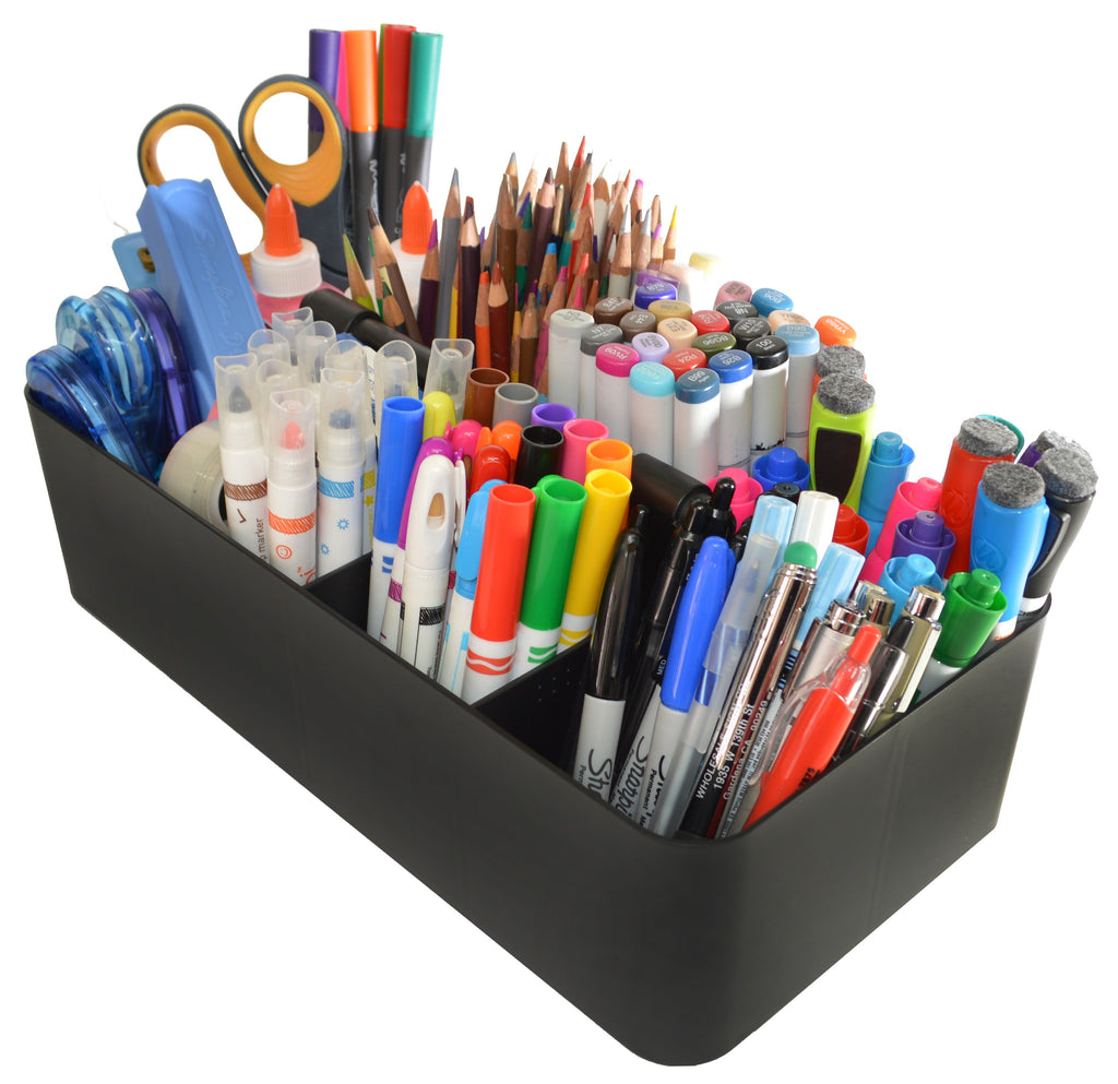 Enjoy Organizer 10 PACK -Large Plastic Storage Portable Caddy with Handles Made In USA