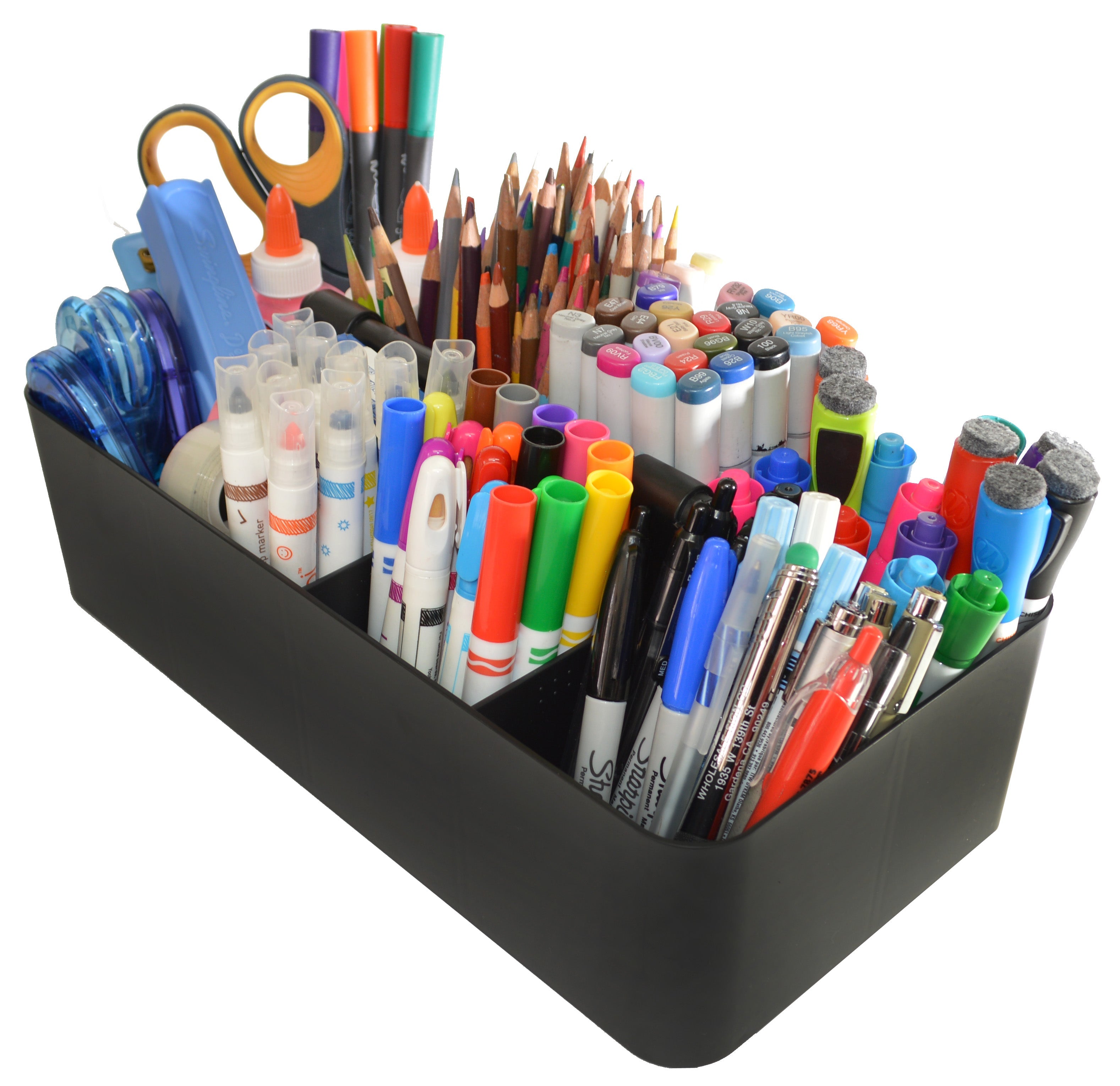 Enjoy Organizer 10 PACK -Large Plastic Storage Portable Caddy with Handles Made In USA