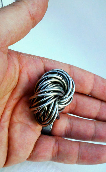 Mobii® STAINLESS STEEL: Stress Ball, Stim Fidget Ball Desk Toy