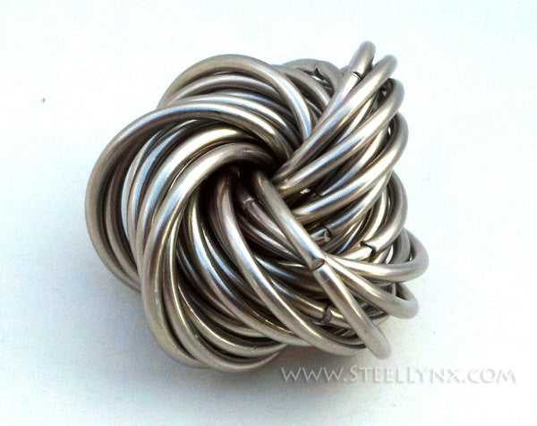 Mobii® STAINLESS STEEL: Stress Ball, Stim Fidget Ball Desk Toy