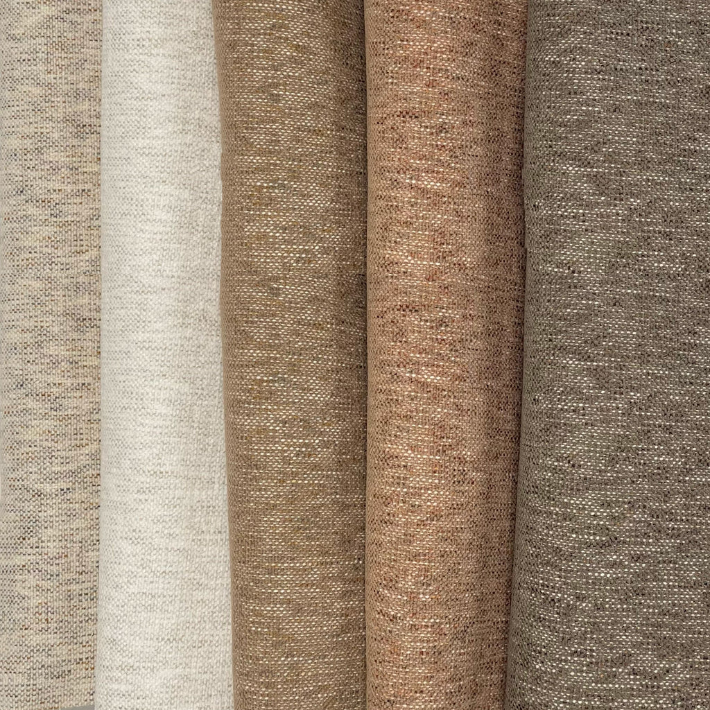 SELMA - MULTI TONAL PLAIN TEXTURED UPHOLSTERY FABRIC BY THE YARD