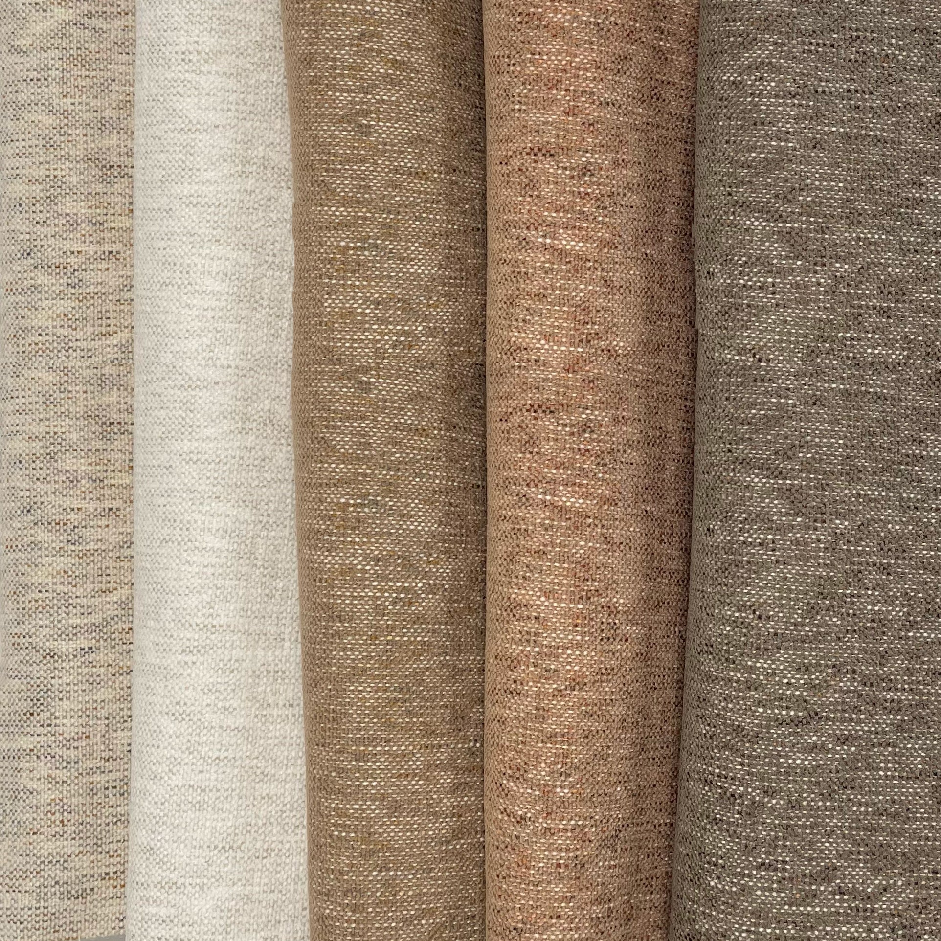 SELMA - MULTI TONAL PLAIN TEXTURED UPHOLSTERY FABRIC BY THE YARD