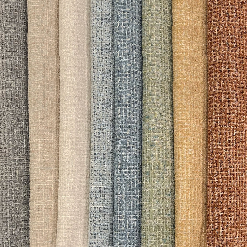 DEVON - BOUCLE YARN CHENILLE UPHOLSTERY FABRIC BY THE YARD