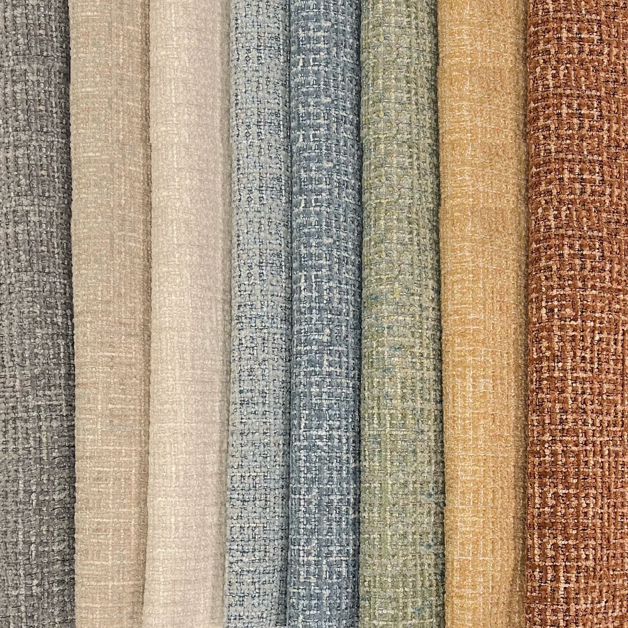 DEVON - BOUCLE YARN CHENILLE UPHOLSTERY FABRIC BY THE YARD