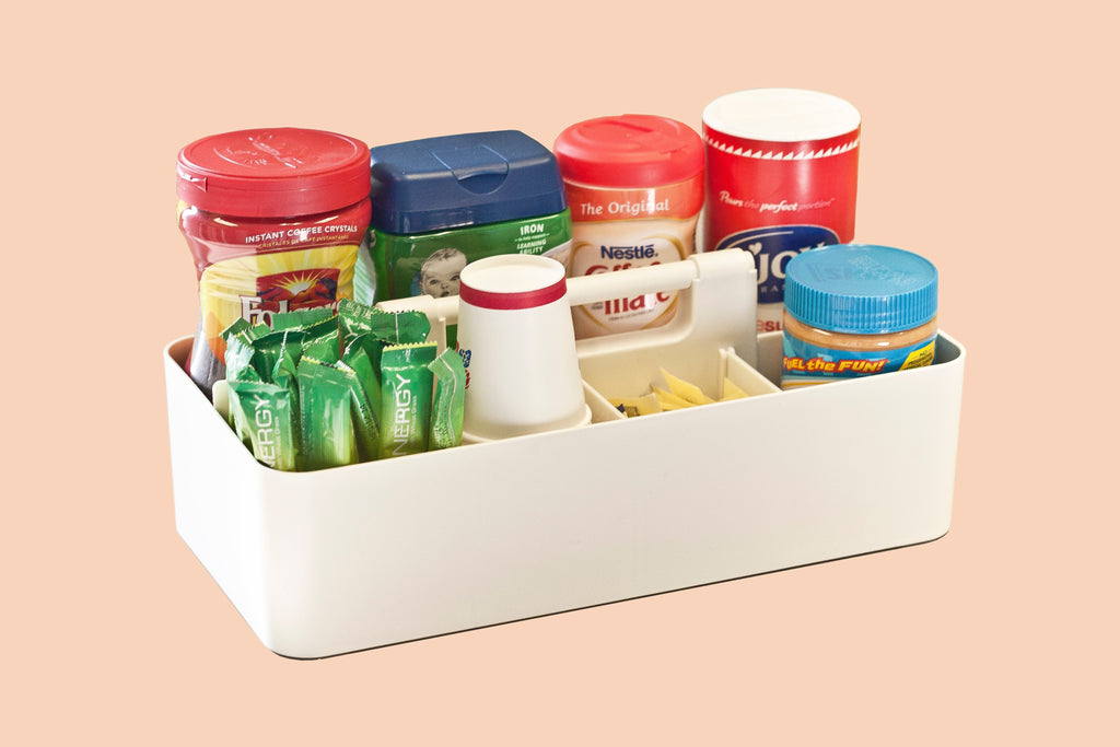 Enjoy Organizer 10 PACK -Large Plastic Storage Portable Caddy with Handles Made In USA